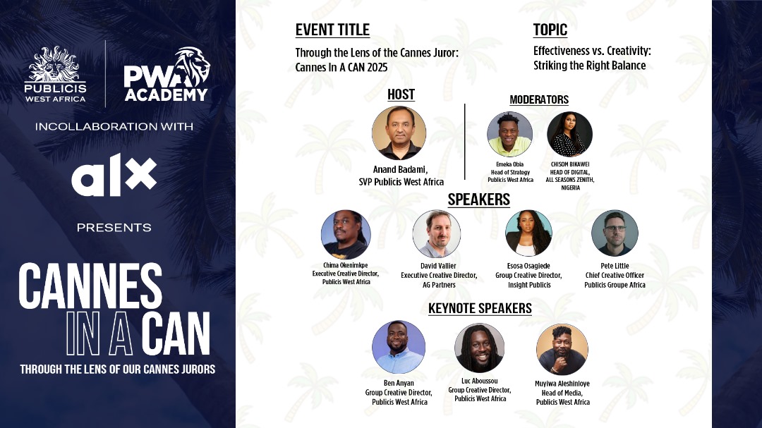 Publicis West Africa Brings Cannes Lions Insights to Africa with “Cannes in a Can”