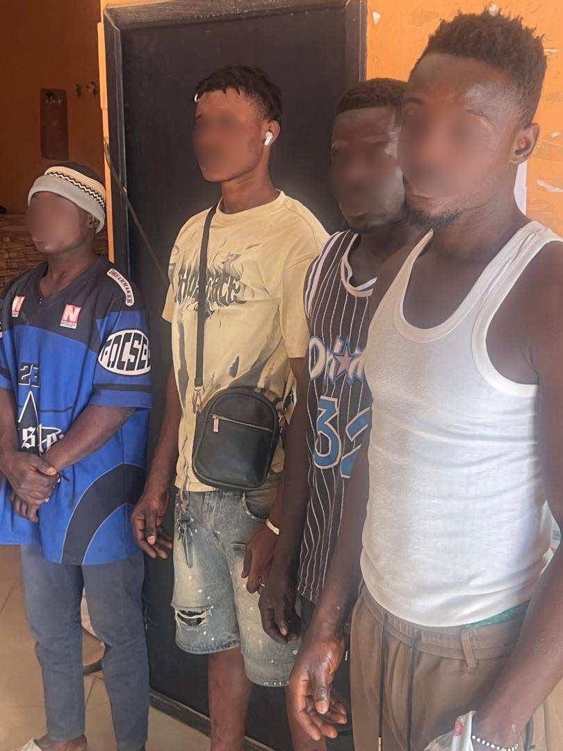 Police arrest four, seize drugs and gaming machines in Paga swoop