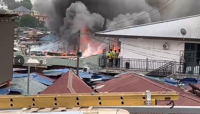 Late reporting, gas explosions, and illegal wiring hampered firefighters at Kwame Nkrumah Circle blaze