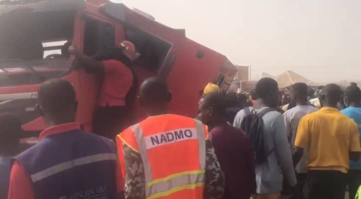 Five GNFS personnel injured in road accident while responding to fire in Buipe