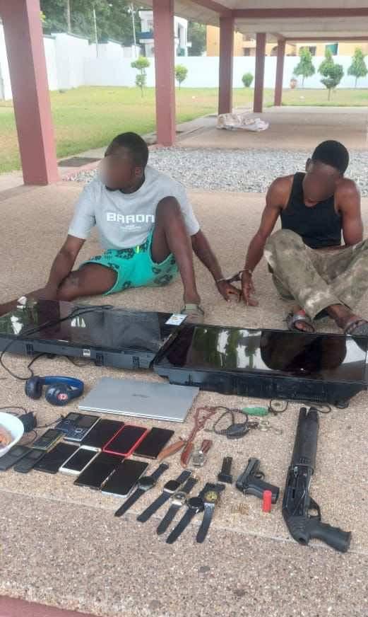 Police arrest three robbery suspects, recover firearms in Afienya operations