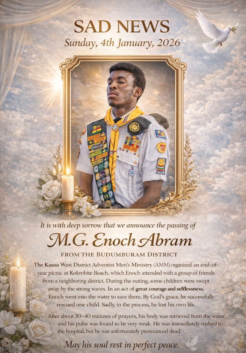 Young man dies saving child from drowning at Kokrobite Beach