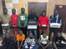 GIS arrests 11 foreign nationals in Tuba over counterfeit currency and cyber fraud