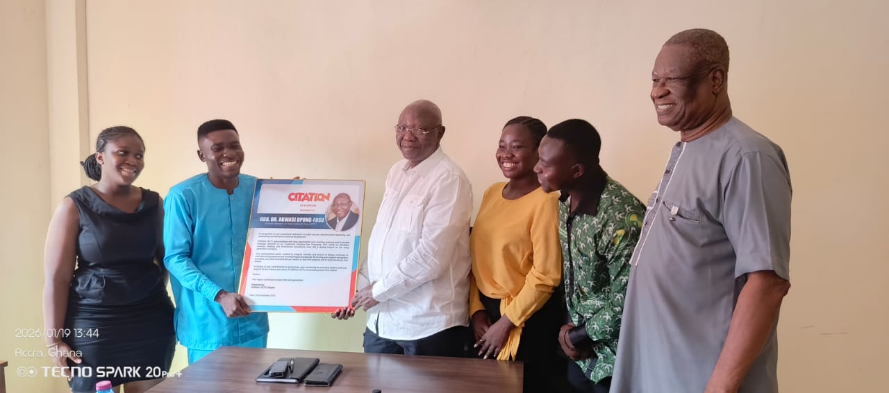 VORSAG-GCTU Celebrates Opong-Fosu for Exemplary Leadership
